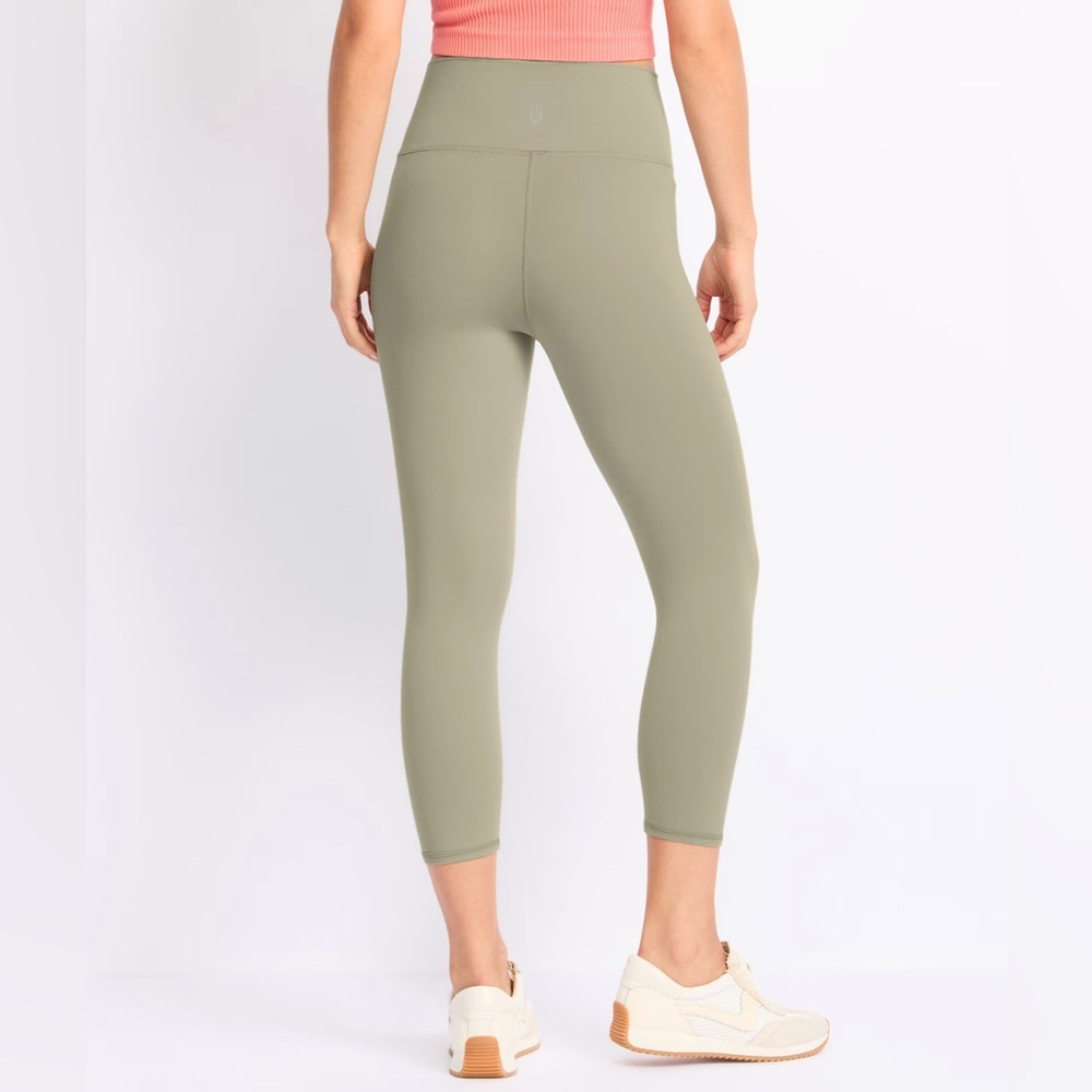 FP MOVEMENT FREE PEOPLE Never Better Capri Legging Small Sage Stone Army Green - Picture 2 of 7